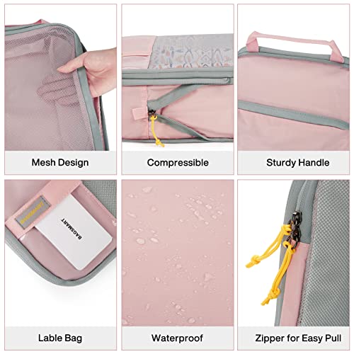 Image of BAGSMART Compression Packing Cubes for Travel, Lightweight Vacation Essentials, Suitcase Organizer Bags Set, Durable Luggage Organizer, Baby (2 /4 /6 Set Options)