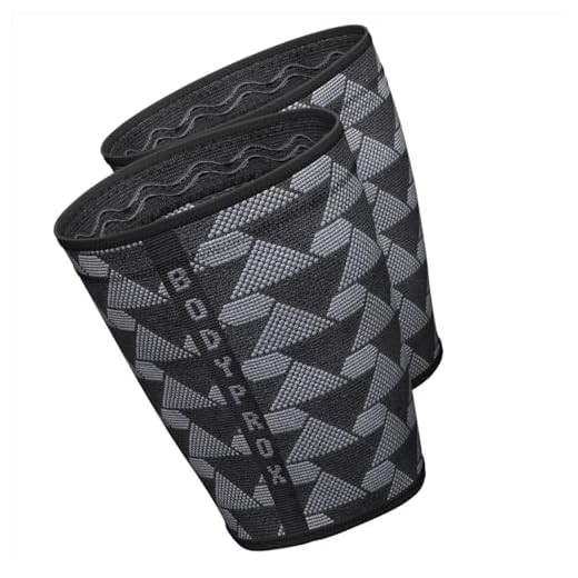 Bodyprox Manga de compresión de muslo (1 par), manga de compresión de isquiotibiales para hombres y mujeres (M)