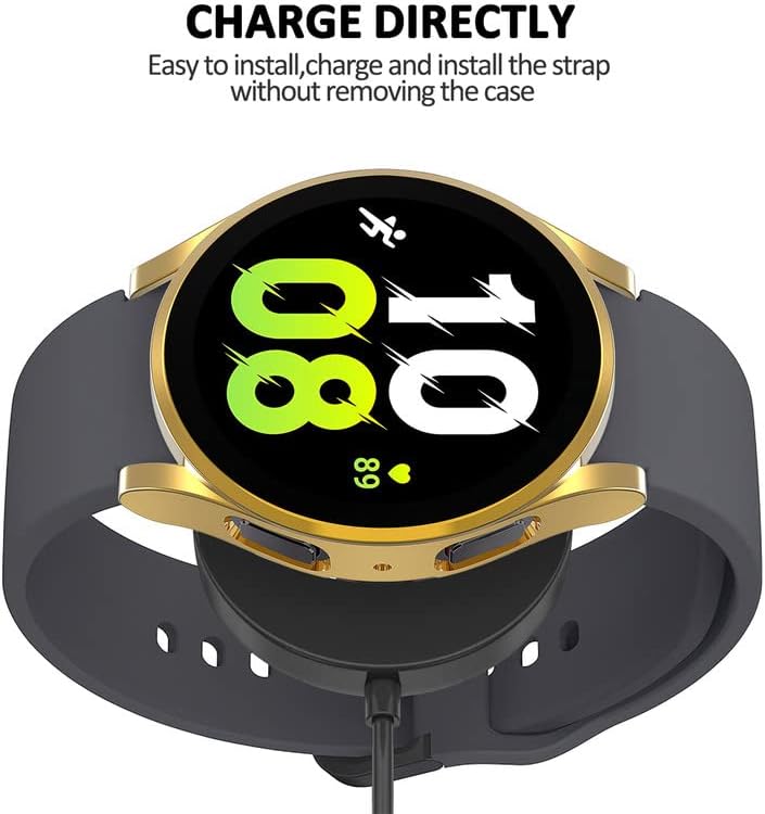 Miniatura 6 de Funda para Samsung Galaxy Watch 5 Protector de pantalla de 1.575 pulgadas, carcasa protectora de pantalla chapada en TPU suave, funda protectora