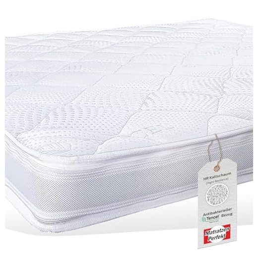 sleepling 194564 Federkern Matratze Innovation 320 XXL 7-Zonen Tonnentaschenfederkernmatratze Härtegrad 2 90 x 200 cm, weiß 5 Matratzen Perfekt Kaltschaum-Topper Tokio mit hoher Punktelastizität und Einer Höhe von 12 cm, orthopädische Matratzen-Auflage ideal für Boxspring-Betten und Federkern-Matratzen (H5, 180 x 200 cm)