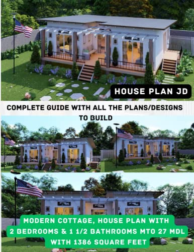 Modern Cottage, House Plan with 2 Bedrooms & 1 1/2 Bathrooms MTO 27...