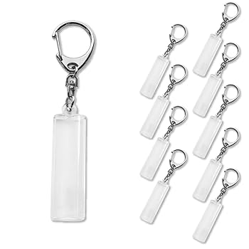 【⑩】 キーホルダー Amazon.co.jp: ハメパチ キーホルダー パーツ スティック型 10個