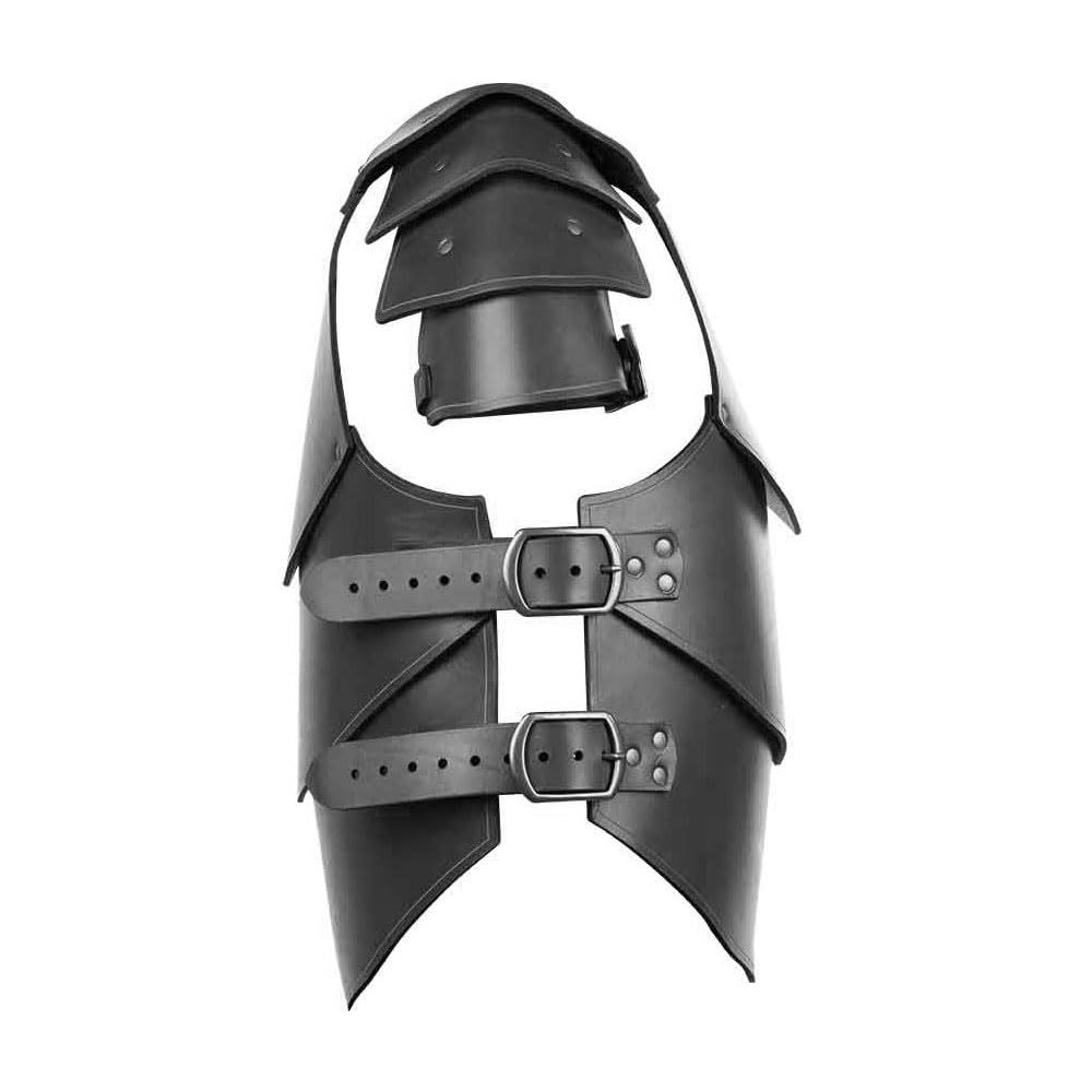 Armadura Medieval De Cuero para El Pecho, Coraza Gótica Vikinga para El Pecho, Cosplay Renacentista De Caballero, Armadura De Batalla para Halloween, Fiesta Temática,Negro