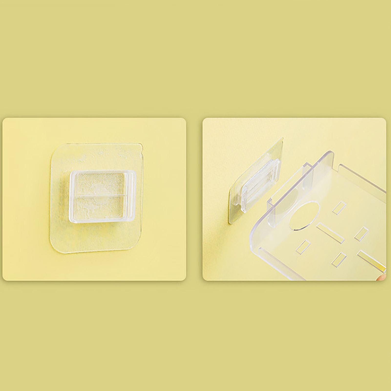 Supporto Adesivo Per Telecamera Di Sicurezza | Mensola Da Parete 11,5x9,4x3 Cm | Senza Forare, Facile Montaggio - Foto 2