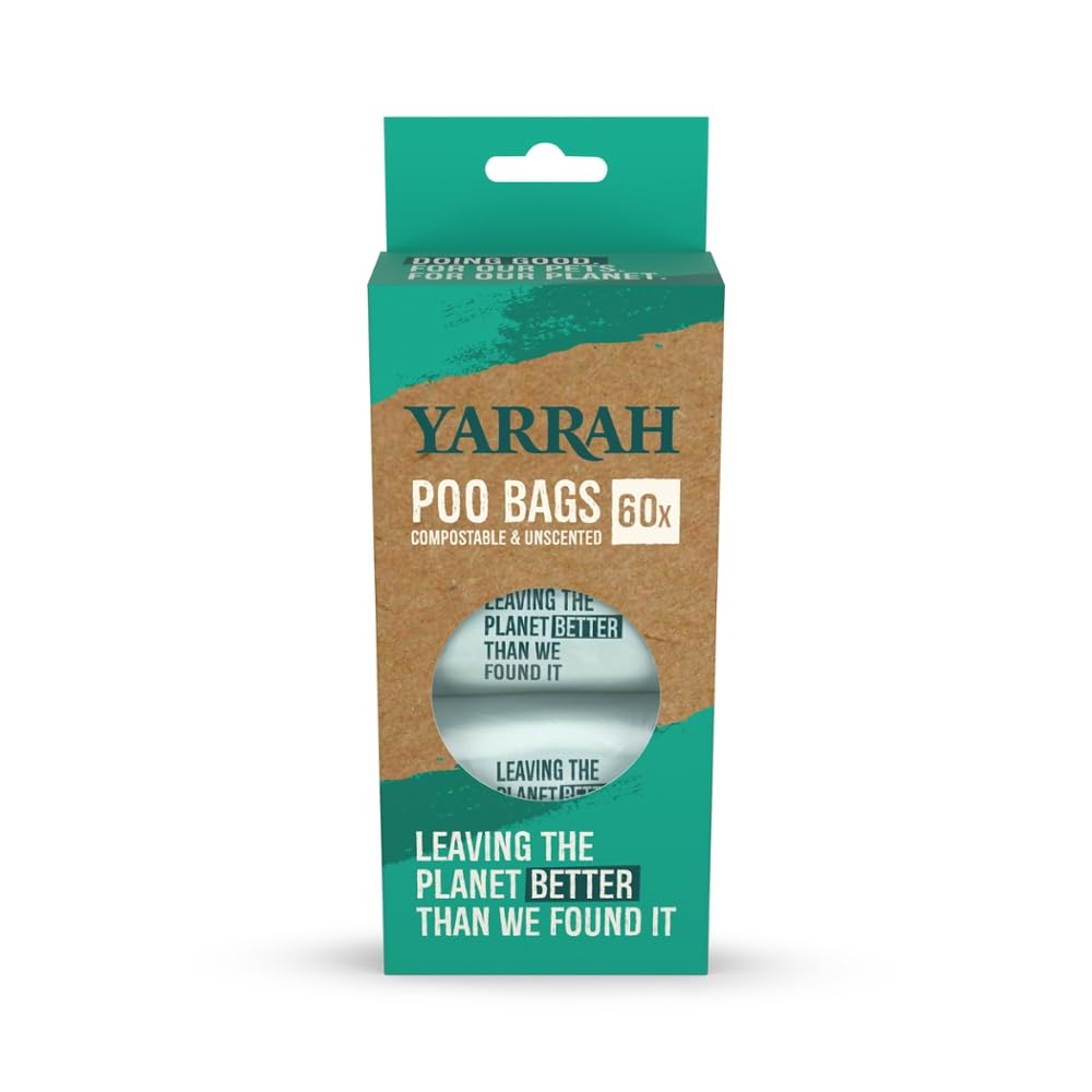 Yarrah Hundekotbeutel - Kompostierbar 4Rollen je 15 Beutel (36er Pack)