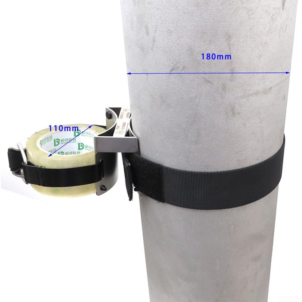 Techniczna obręcz do butelek do nurkowania do cylindrów 11-12 l 180 mm i 1 l/3 l 100 mm wykonana ze stali nierdzewnej SS316 dla bezpiecznego montażu na kucyku