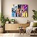 Juice WRLD Canvas Wall Art Decor - Collage of Juice WRLD Album Covers Featuring Iconic Designs and Portraits, Rap Music Poster Prints for Bedroom or Studio Decoration, Music Fans Gift 8X10 inch