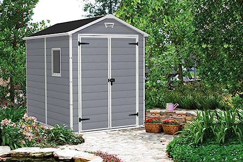 Keter Gerätehaus Manor 6x8 DD, Grau, 7,6 m³ – Bild 2