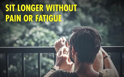 Healthmate Comfy Gel Cushion Gel Seat Cushion For Long Sitting For Back, Sciatica And Tailbone Pain Relief, For Office Chair, Car, Wheelchair, Long Trips (Square) #TOP7