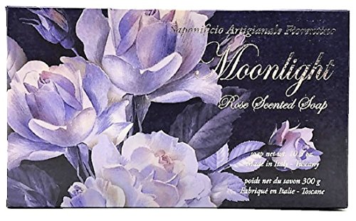 Saponificio Artigianale Fiorentino Moonlight Rose Scented Italian Soap - 10.5 Ounce