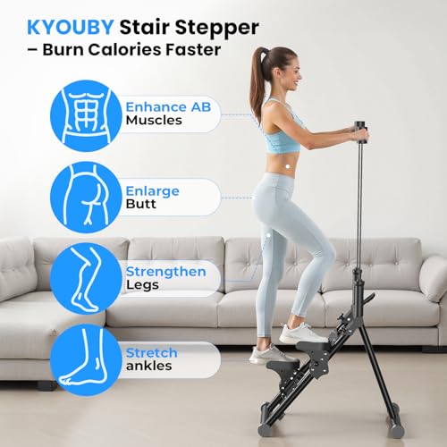 Image of OWLSKY Stair Stepper for Home,Vertical Climber Exercise Machine with Stable Triangular Frame, Smooth & Quiet Motion, Full Body Workout Equipment