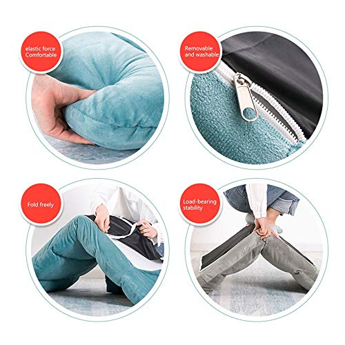 Chaise de sol pliable kaki pour salon et méditation assise