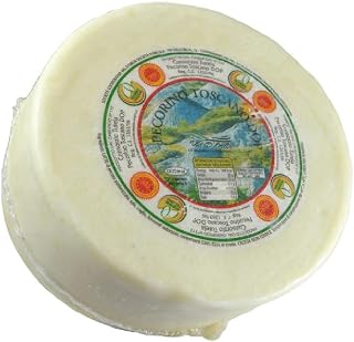 Authentic Pecorino Toscano PDO Sheep Cheese Whole Wheel - 4.4 lbs (2 kg) DOP Certified Tuscan Delight