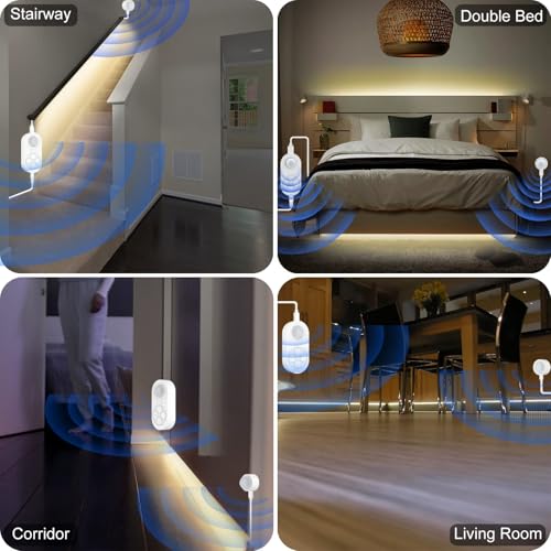 Tira LED con sensor doble para escaleras 1 metro miniatura 5