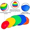 51an+7rypbl - 10 PCS Stepping Stones Balance Obstacle Course for Kids, Indoor Outdoor Sensory Play Equipment Helps Build Coordination and Stability, Non-Slip Textured Surface and Rubber Edging