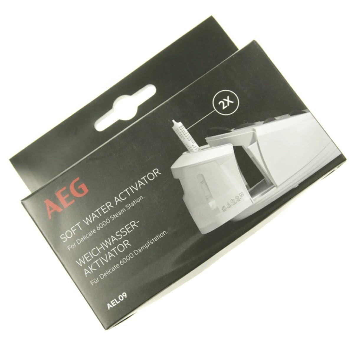 AEG AEL09 - Cartuchos antical para estación de vapor ST6-1-4LG, ST6-1-6D (activador de agua blanda, prevención de calcificación, filtración de alta eficiencia, accesorios estación de vapor, fácil