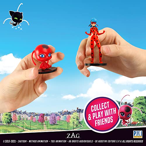 P.m.i. Miraculous Ladybug Designs Topeez | 5 Miraculous Ladybug Topeez Out Of 16 Designs In 1 Pack | 4 Topeez And 1 Hidden Mystery Topeez | Licensed Kids’ Stationery (Assortment B) #TOP4