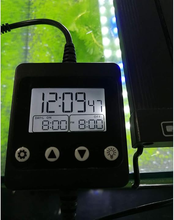 Aquarium Light Timer Fish for Light Controller and Dimmer 24 Hour Program for 5V-30V Sunset Simulation