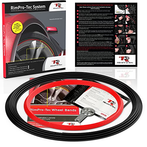 RimPro-Tec Rim Protector For Car Wheels Rim Saver Includes 1 Black Base, 1 Red Pinstripe For 4 Wheels, 4 Wipes, 1 Leaflet, 1 Application Tool Rim Covers Rim Guards For Car Wheel Rim Protectors RimPro-Tec Rim Protector For Car Wheels Rim Saver Includes 1 Black Base, 1 Red Pinstripe For 4 Wheels, 4 Wipes, 1 Leaflet, 1 Application Tool Rim Covers Rim Guards For Car Wheel Rim Protectors