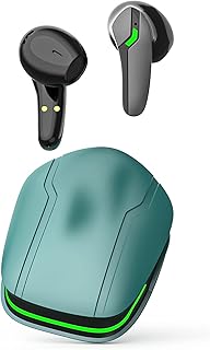 Noise Cancelling Wireless Earbuds, Bluetooth 5.3 Headphones, Gaming Ear Buds with 4-Mic Deep Bass,Small Earphones,30H Playtime,IPX5 Waterproof in-Ear Lightweight Earbuds for iPhone Android Green