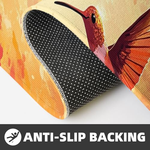 Tapetes cómodos de colibrí con acolchado superior para decoración del hogar 6