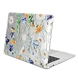 GMYLE MacBook Air 13 Inch Case A1466 A1369 Old Version 2010 2017, Hard Shell Plastic Clear Crystal Glossy Snap On Cover (Crystal Floral)