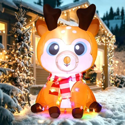 Bring Festive Cheer to Your Yard with a Giant Inflatable Reindeer!