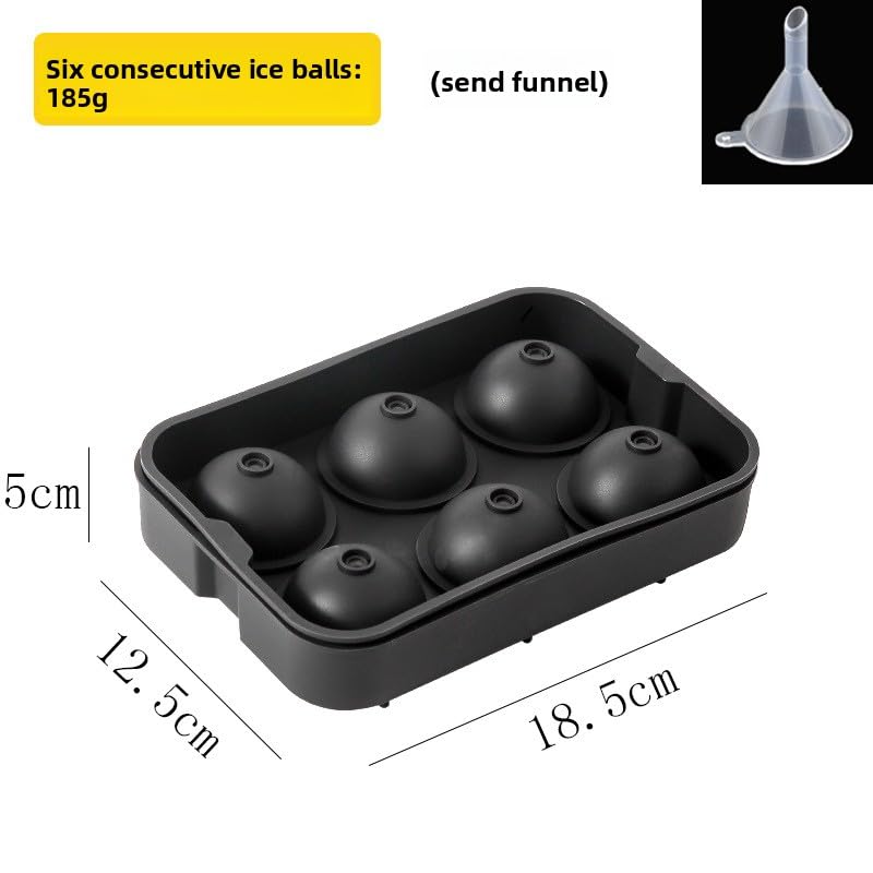 Bandejas de hielo reutilizables con tapa negras miniatura 2
