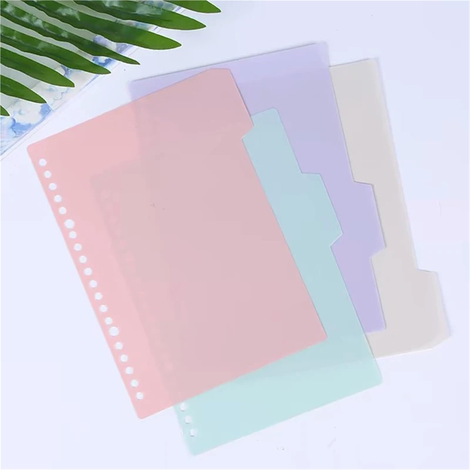 40 Set 4 Pezzi/set Fogli Separatori Colorati Divisori A5