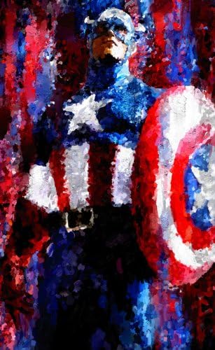 CAPTAIN AMERICA Painting Art 11x17 Poster by Leon Jimenez