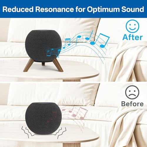 Soporte de barra de sonido pequeña base de madera estable para altavoz 3