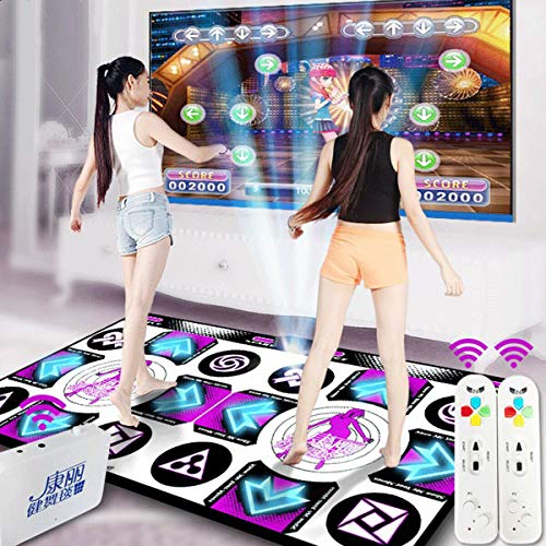 Wireless Double Dancing Mat + 2 Remote Controller, Dance Pad Mat Anti-Slip Wear
