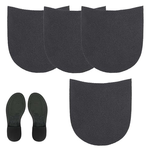 2 Paires de Semelles de Réparation pour Talons de Chaussures en Caoutchouc, Épaisseur 3.5mm, reparation Protecteurs Antidérapants, Thick Rubber Shoe Repair Shoe Pads Anti Slip Protector