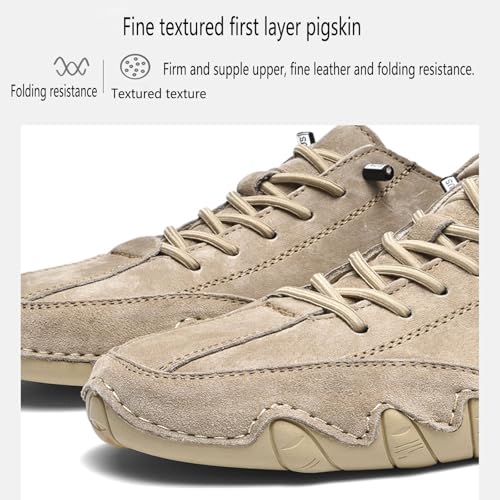 Men's Casual Comfort Barefoot Walking Shoes Fashionable Suede Lightweight Anti Slip Minimalist Sports Shoes2