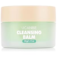 Vista 1 de UCANBE Bálsamo limpiador removedor de maquillaje, 3.17 onzas, natural suave, limpieza profunda, bálsamo limpiador de maquillaje para maquillaje