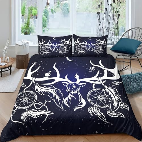 Housse de couette sirène 260x220cm en microfibre 3D hypoallergénique avec fermeture éclair pour ado - 4