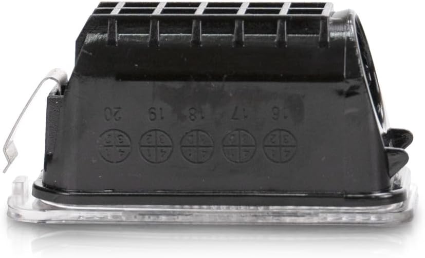 For Ford Transit-150/250/350 2015-2022 License Plate Light Assembly Driver OR Passenger Side | Single Piece | Rear | Plastic | Clear Lens | Replacement For FO2875100 | 6M2Z13550A