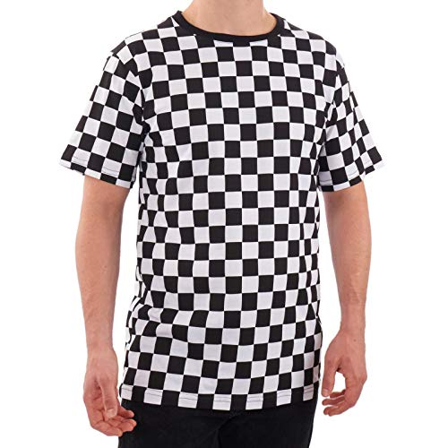 Amazon.com: Men's RAD 80's Checkered Shirt Black and White