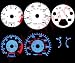 90-93 Honda Accord DX/LX/EX MT WHITE GLOW GAUGES
