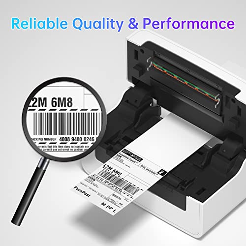 Image of HPRT Shipping Label Printer 4x6- N41 Thermal Printer, Barcode Printer for Shipping Packages, 125mm /s High-Speed Thermal Printer for Windows & MAC, Compatible with India Post DHL,Amazon
