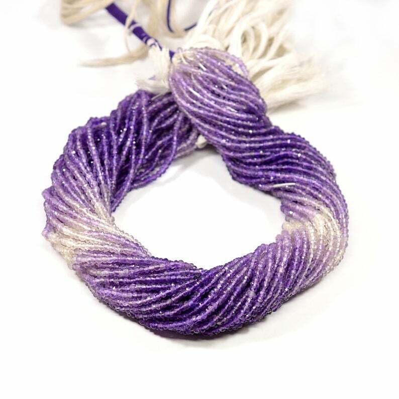 Améthyste naturelle perles 2mm AAA sans défaut pour éliminer les pertes en création
