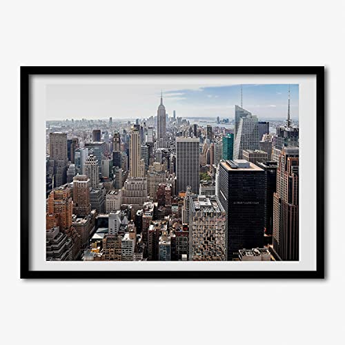 Cadre photo 70x50 cm Nowy Jork Tulup en bois MDF pour affiche moderne