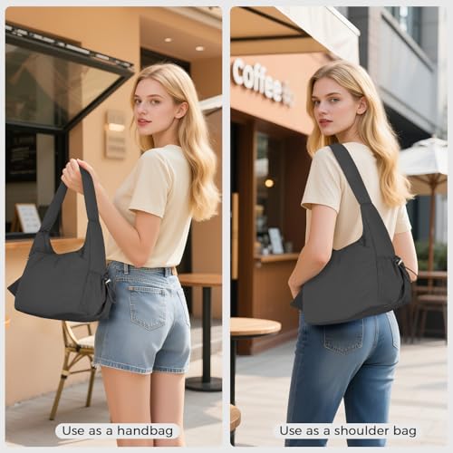 MICOM Crescent Bag for Women Lightweight Puffer Shoulder Bag Multi-Pocket Casual Hobo Bag Women Crescent Crossbody Bag2