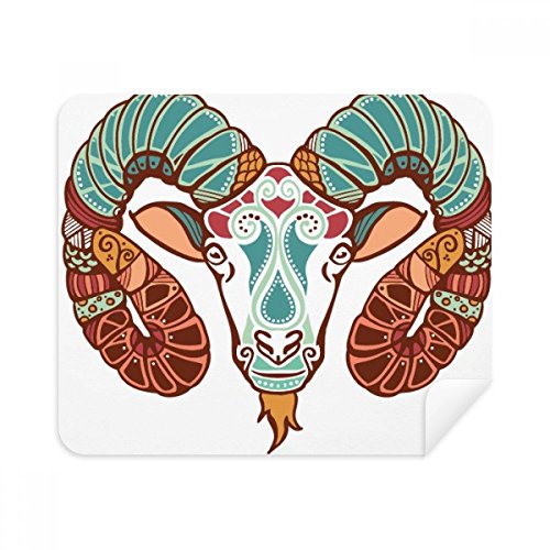 Aries Constellation Zodiac Symbol Cleaning Cloth Screen Cleaner 2pcs Suede Fabric