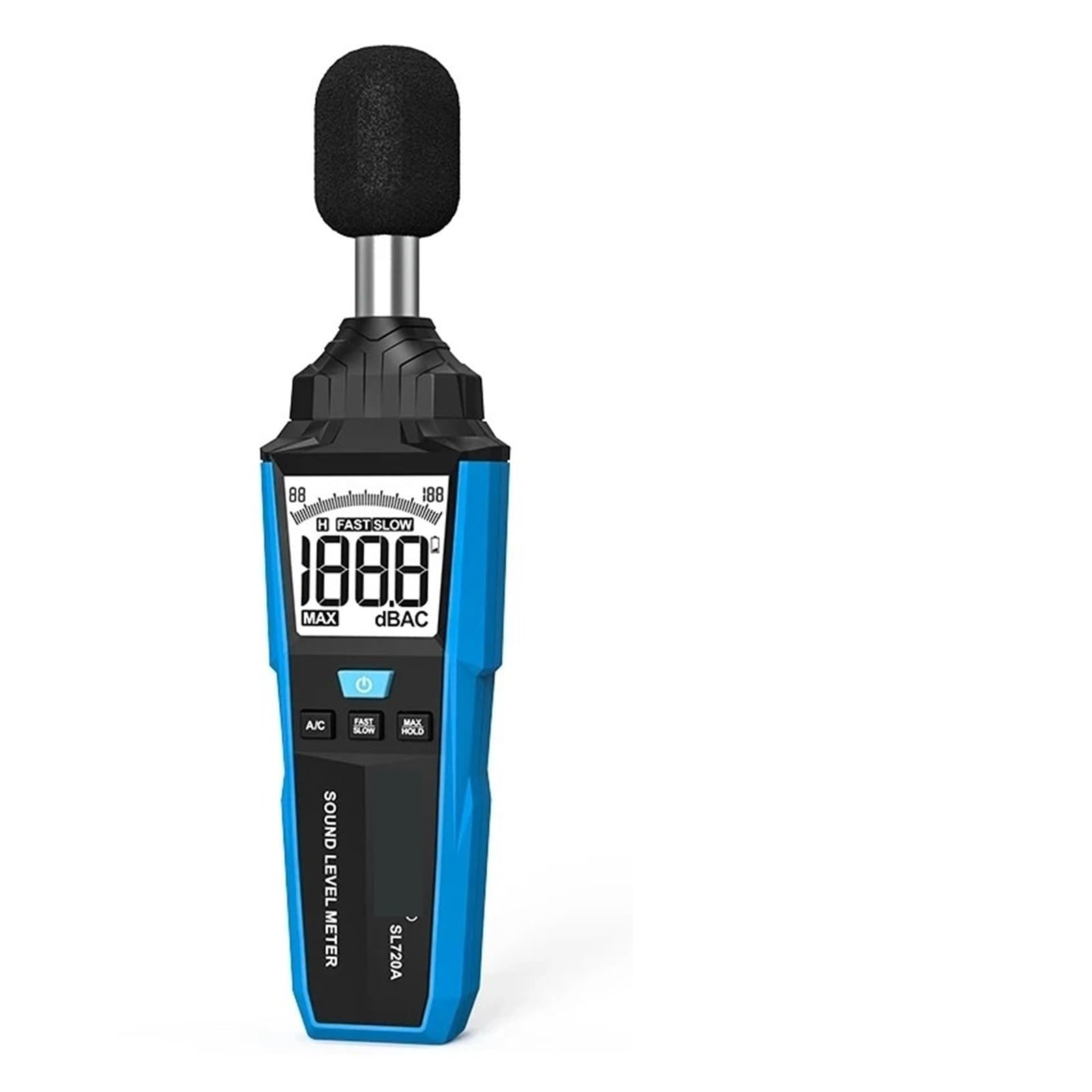 Decibel Meter, Sound Level Meter 30~130dB Decibels Noise Measuring Max Value Data Hold A/C Weighting Fast/Slow Adjustable
