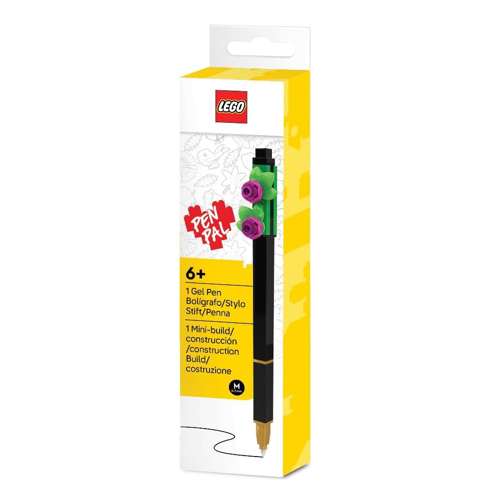 IQ LEGO Pen Pal Gel Pen & Building Toy - Botanical Bright Purple (53668)