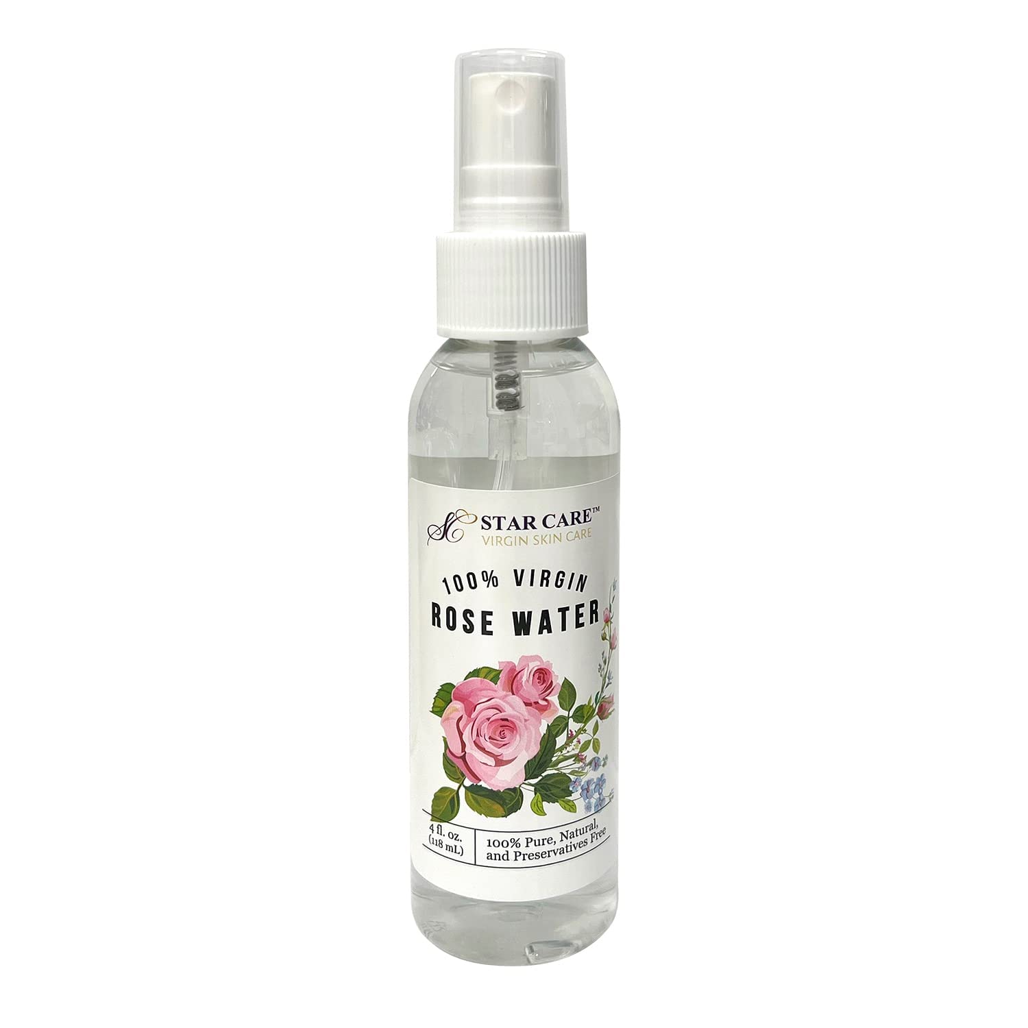 100% Virgin Rose Water (4oz)