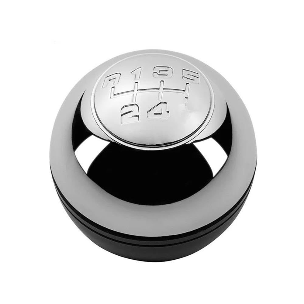 YDXHERTA 5/6 Speed Mnaual Gear Shift Knob Lever Shifter Handball for Alfa Romeo Giulietta 2010-on Auto Parts(5 Speed Silver)