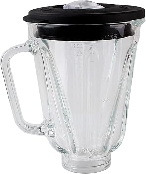 Replacement parts Glass Jar with lid, Compatible with Hamilton Beach Blenders 5cups