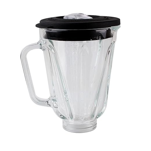 Replacement parts Glass Jar with lid, Compatible with Hamilton Beach Blenders (5cups)